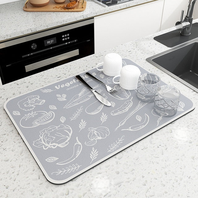 Super Absorbent Kitchen Drying Mat